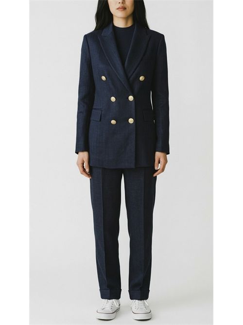 pantalone donna effetto denim blu Circolo 1901 | FD3986026